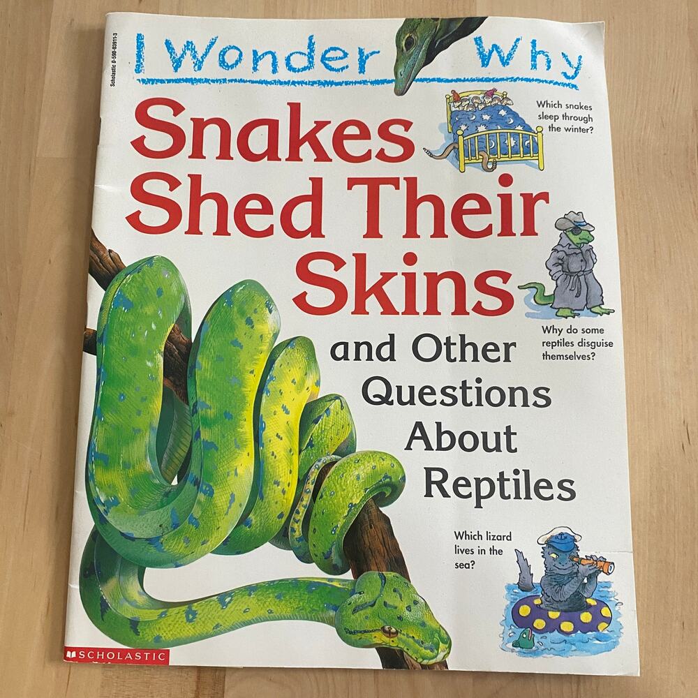 🧨LOWEST PRICE Vintage 1998 I Wonder Why Snakes Shed Their Skins Paperback Book